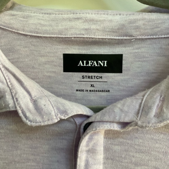 Alfani Pastel Purple Polo - Picture 3 of 5